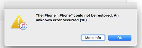 iTunes Error 10