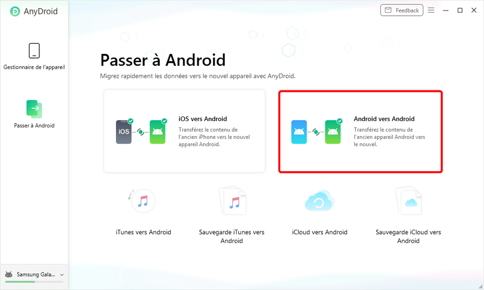 Android vers Android
