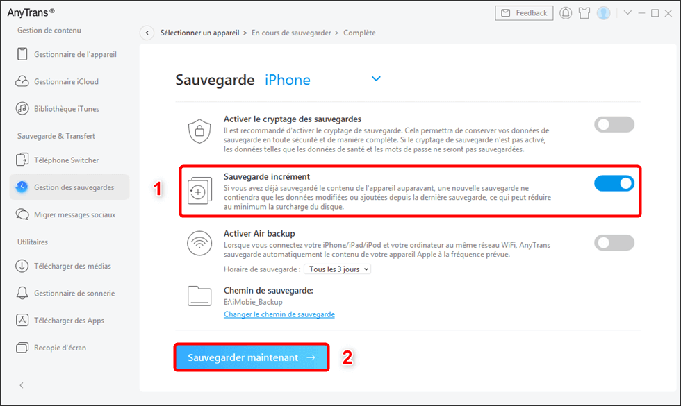 Comment sauvegarder iPhone sans iTunes sur PC