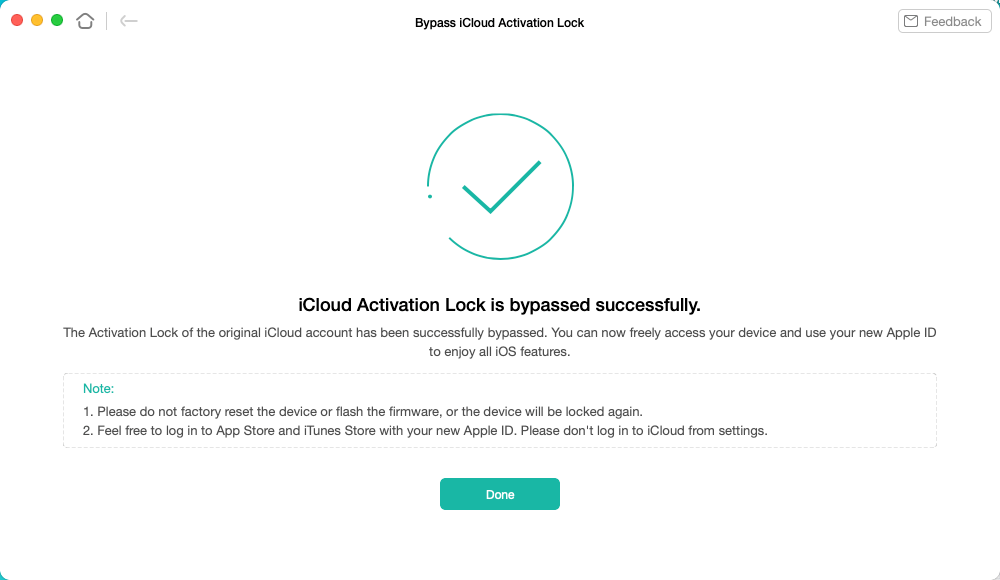 iCloud Activation Lock Is Bypassed Successfully