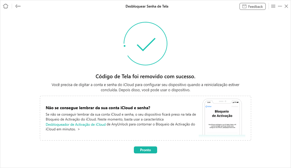 Desbloquear tela de iPhone com sucesso