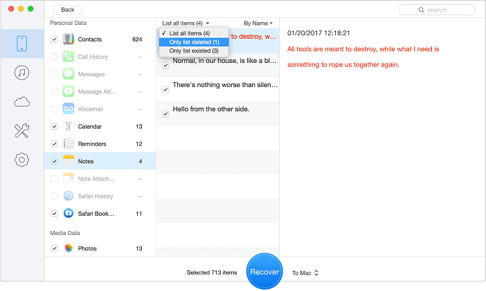 PrimoSync iPhone Data Recovery