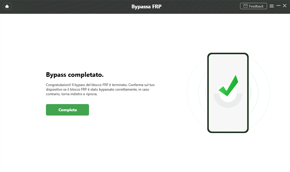 Bypass completato