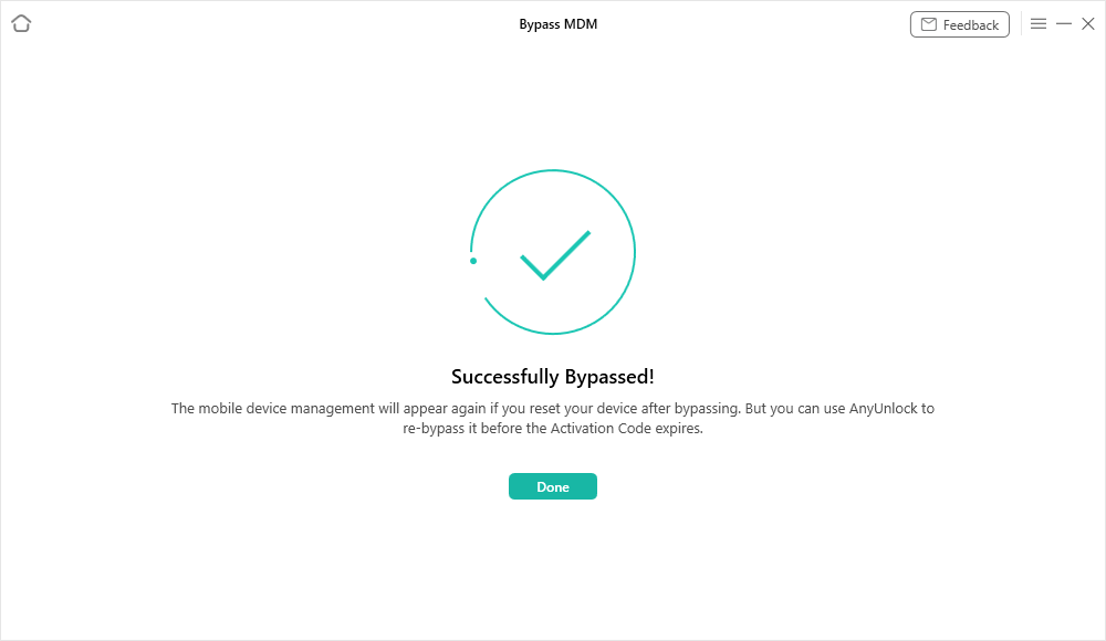Bypass MDM Lock Successfully