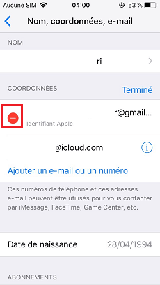 Changer compte Apple sur iPhone