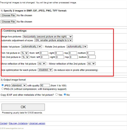 Click OK after Making Adjustments