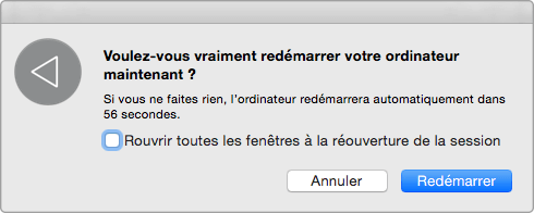 Redémarrer votre Mac pour l'accélérer