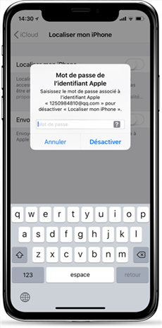 iPhone bloqué sur iCloud