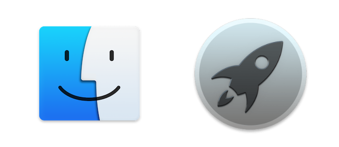 Finder et Launchpad