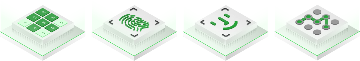 Tous les types de verrouillage d'écran couverts