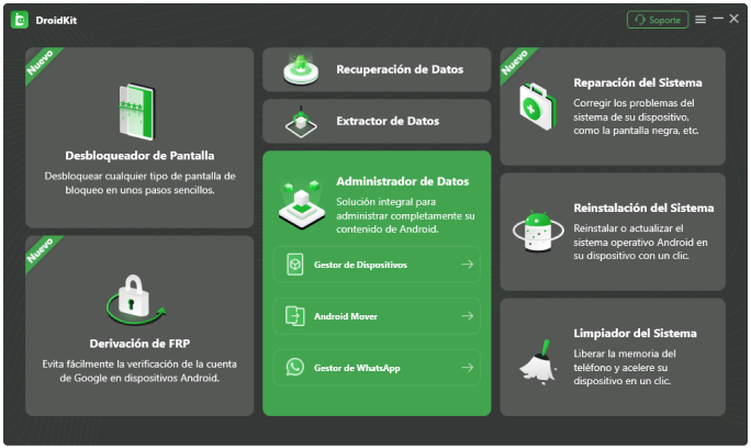 Ve a Conseguir DroidKit