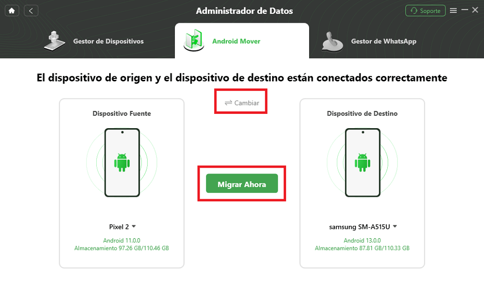 Conecta dos celulares para pasar datos de Android a Android