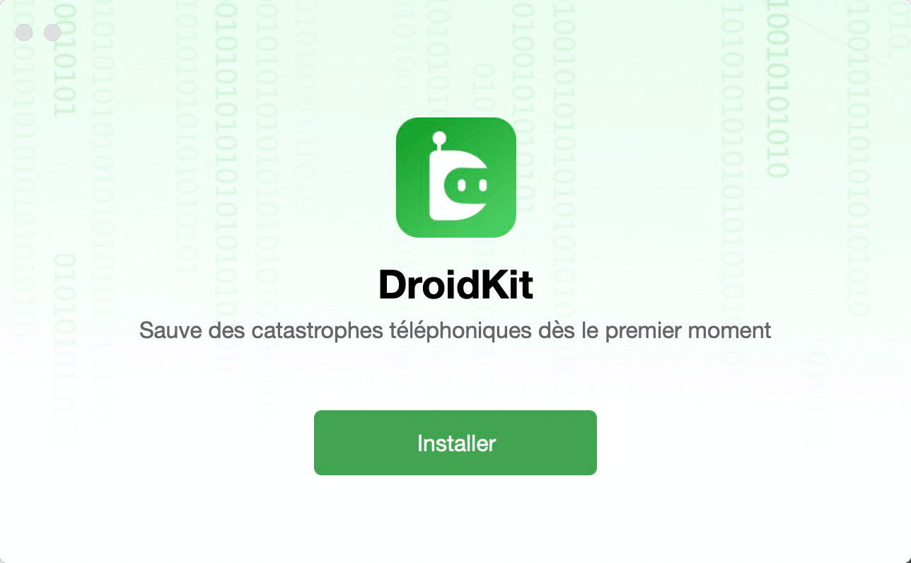 Installez DroidKit sur votre ordinateur Mac