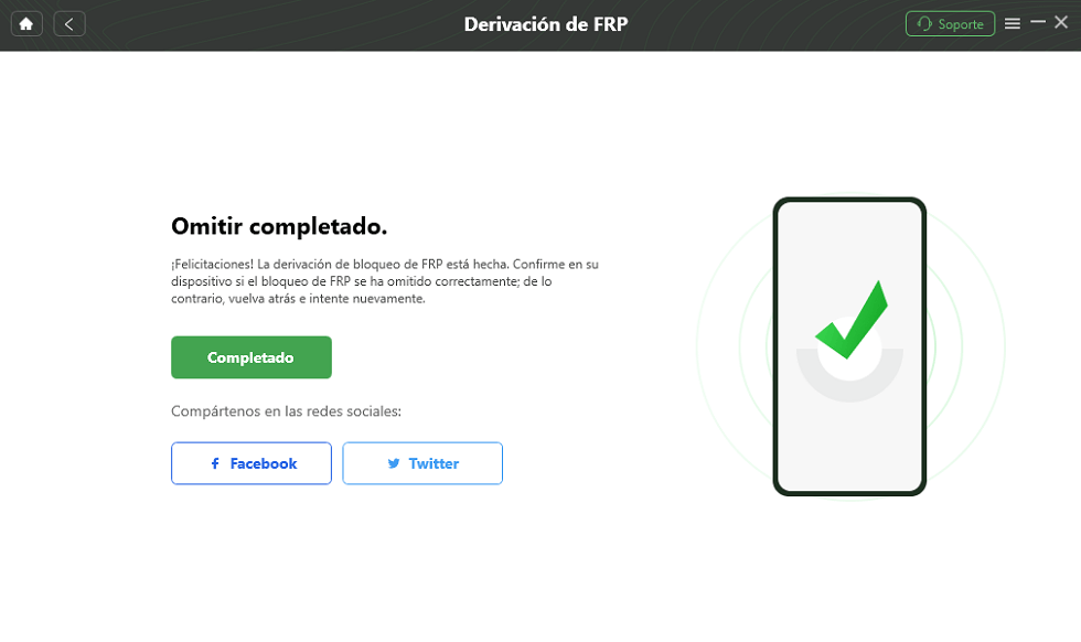 OmitirXiaomi FRP con éxito.