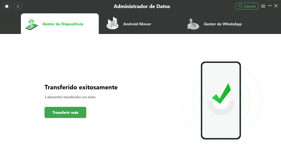 Pasar datos Móvil a La Tablet con éxito.