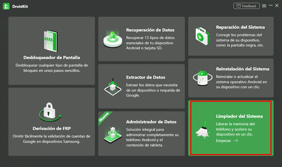 Selecciona Limpiar del sistema