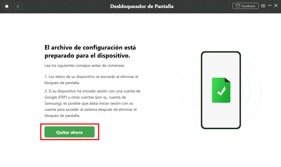 ¿Cómo liberar un celular LG de Estados Unidos? Solo haz clic en Quitar ahora