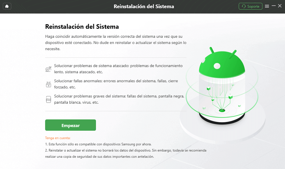 Toca Empezar para solucionar Firmware Upgrade Encountered an Issue