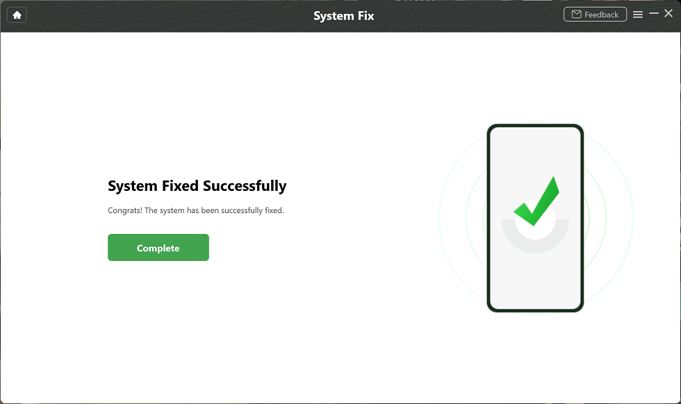 Completing the Repair Process