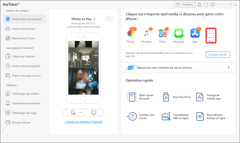 Gérer votre données iOS