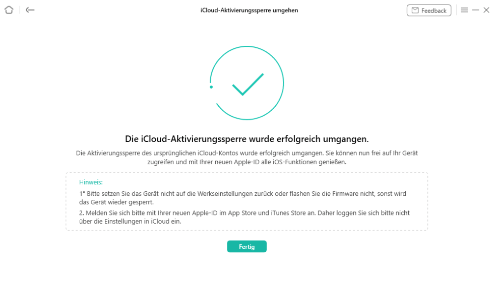 iCloud-Aktivierungssperre wird erfolgreich umgegangen