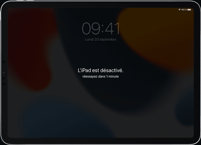 iPad désactivé
