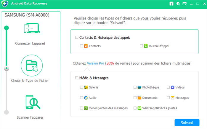 Logiciels de récupération de photos Android – FoneLab