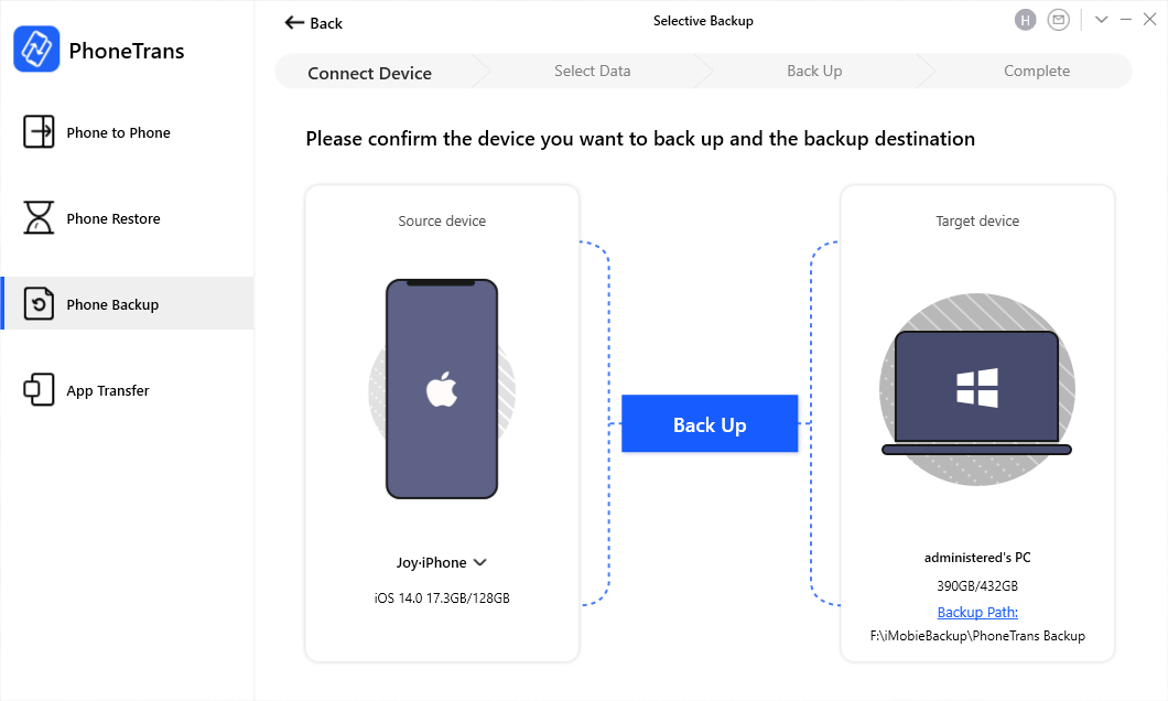 Backup iPhone to Computer