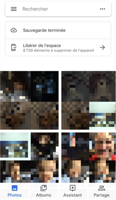 Photos sauvegardées d'iPhone vers Android