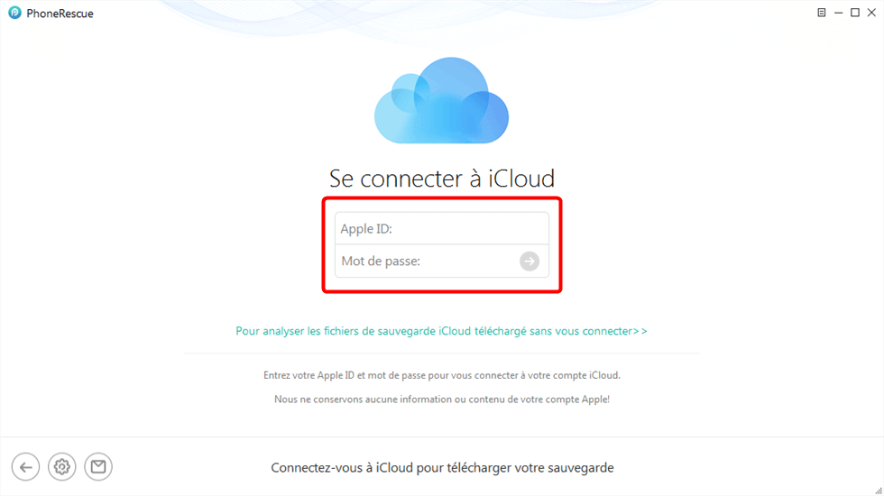 Se connecter avec votre Apple ID