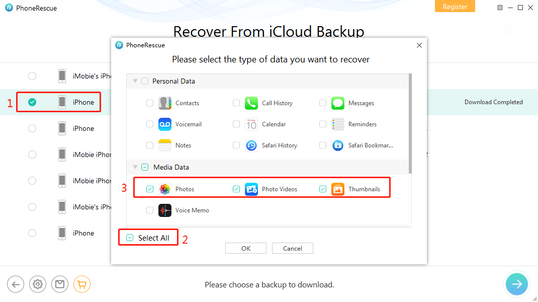 Check Photos Category from iCloud Backup