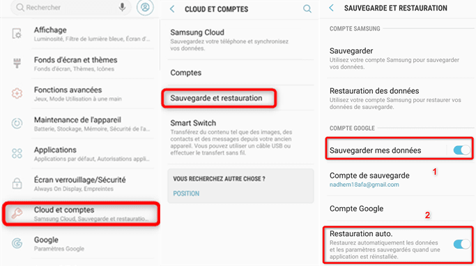 Récupérez des messages supprimés avec Google Drive