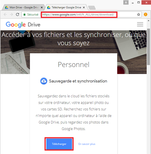 Réinstaller Sauvegarde et Synchronisation