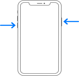 Restart iPhone X or Later Models