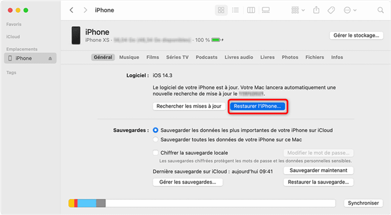 Restaurer iPad via iTunes