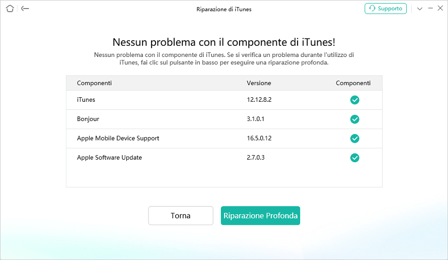 Ripara gli errori di iTunes