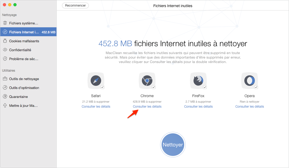 Supprimer les fichiers temporaires stockés sur Mac – étape 2