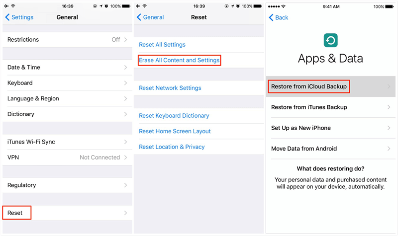 Transfer Data from iPhone to iPhone with iCloud Backup