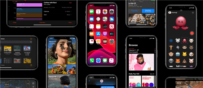 Vue d'ensemble d'iOS 13