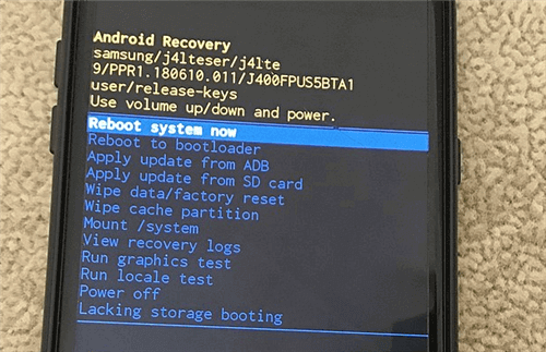 Wipe Cache Partition Using Recovery